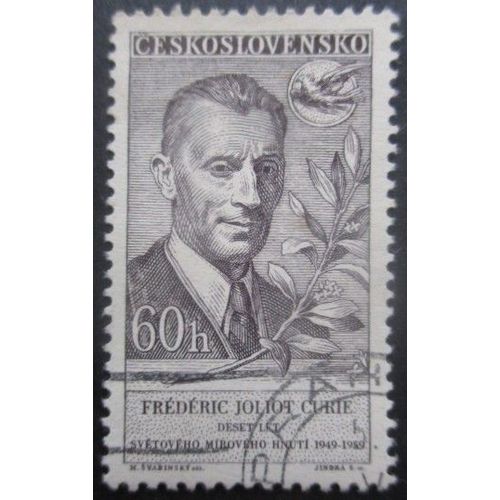 Tchecoslovaquie N°1016 Frédéric Joliot-Curie Oblitéré