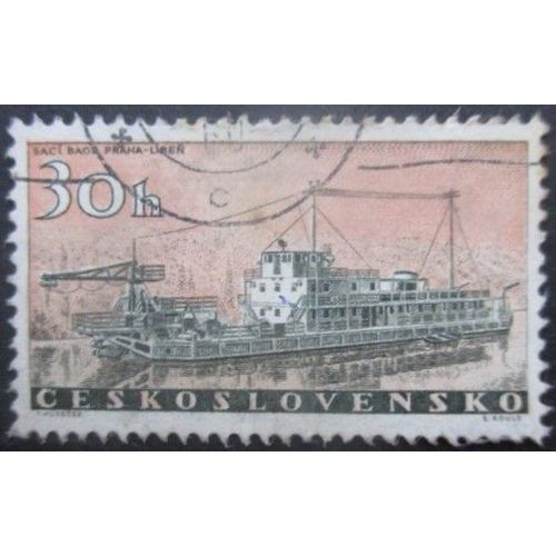Tchecoslovaquie N°1062 Bateau Oblitéré