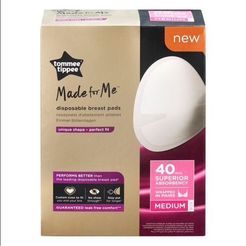 Tommee Tippee Made For Me Daily Disposable Medium Breast Pads - Pack Of 40