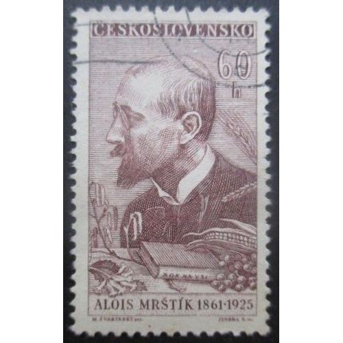 Tchecoslovaquie N°1142 Ecrivain Alois Mrstik Oblitéré