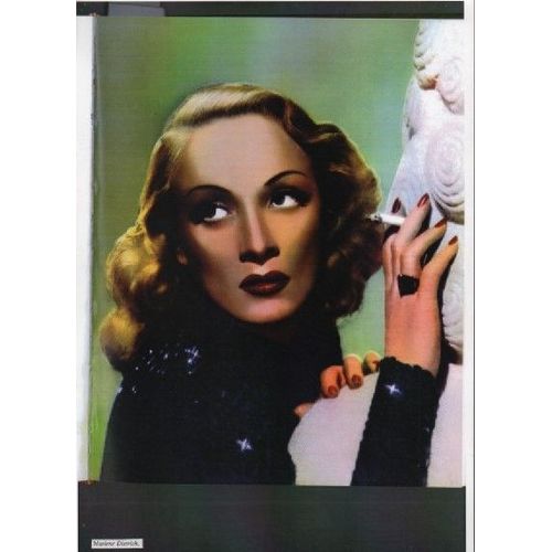 Portrait De Marlene Dietrich Actrice Et Chanteuse Allemande 1901- 1992