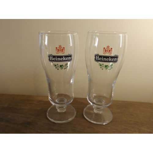 2 Verres À Bière Heineken