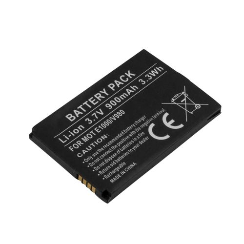 Batterie de Remplacement pour Motorola E1000 / V980 Li-ion 3,7V 900mAh 3,3Wh Noir