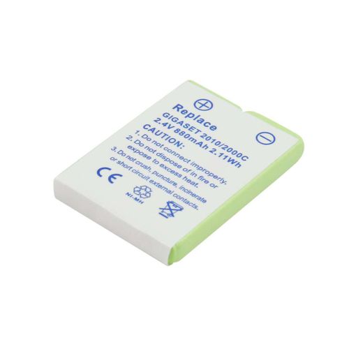Batterie pour Téléphone Siemens Gigaset 2000C Pocket 2,4V 880mAh Blanc