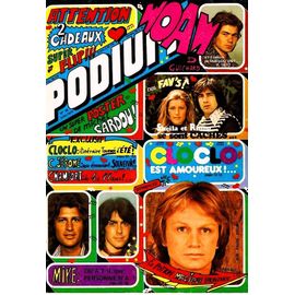 Podium 29 1974 Cloclo/Clerc/Guichard/C Jerome/Billon/Delon/Mireille Mathieu/Sardou/Sheila Ringo/Lavila/Lenorman/Carden/Vidal/Mike Brant/Romeo/Juvet