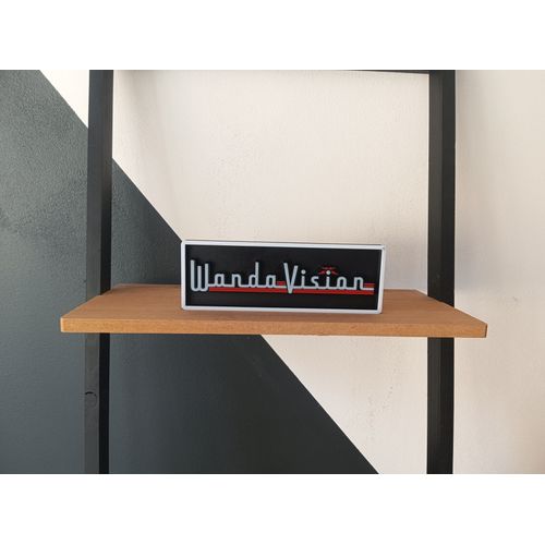 Plaque Decorative 3d Cinema / Marvel / Wanda Vision