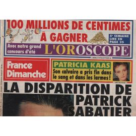 France Dimanche 2448 1993 Sabatier/Kaas/Schiffer/Anthony Delon/Masure/Amarande/Jordy