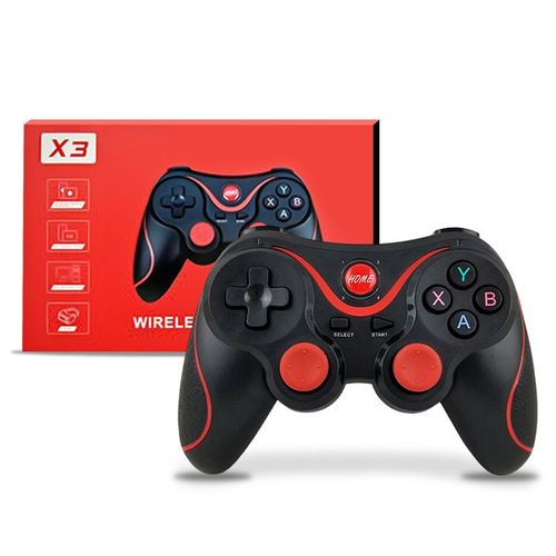 X3 Sans Fil Bluetooth Gamepad Connexion Directe Android Ios Noir + Stand