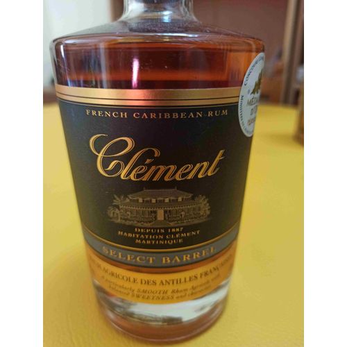 Rhum Clément Select Barrel Médaille D'Or Paris 2018