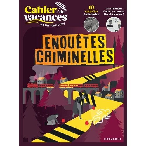Cahier De Vacances Pour Adultes - Enquêtes Criminelles