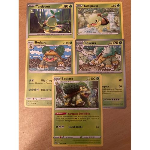 (3453) 2x Tortipouss + 3x Boskara (Pokemon) 