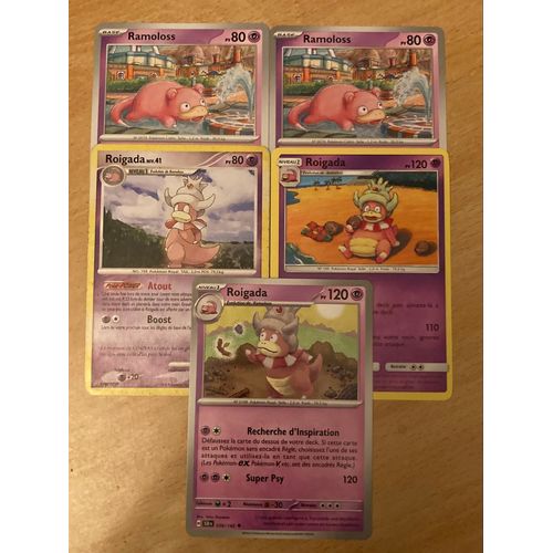 (3378) 2x Ramoloss + 3x Roigada (Pokemon) 