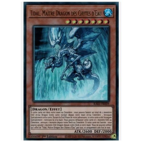 Yu Gi Oh Ra03 Fr009 Tidal Maitre Dragon Des Chutes D'Eau Ultra Rare