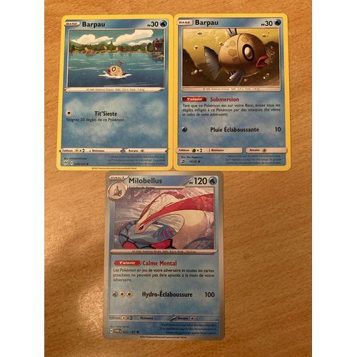 (784) 2x Barpau + Milobellus (Pokemon) 