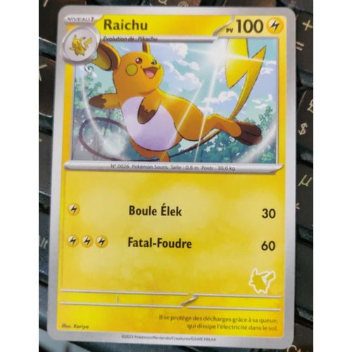 Pokemon Raichu Deck Mon Premier Combat