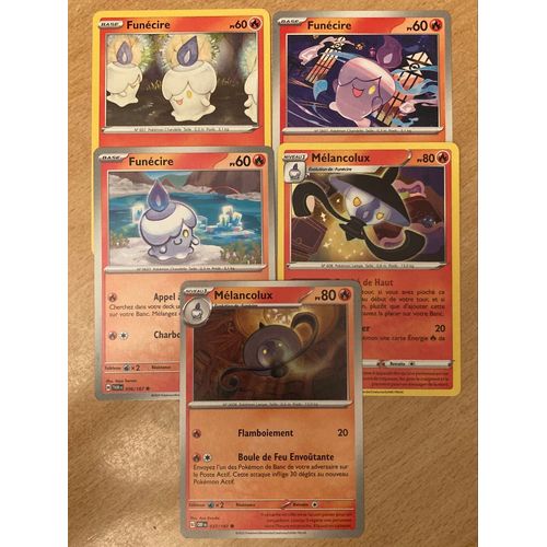 (2661) 3x Funécire + 2x Mélancolux (Pokemon) 