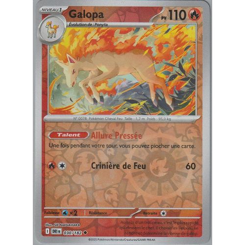 Carte Pokémon - Galopa - 030/182 - Reverse - Ev10 Rivalités Destinées