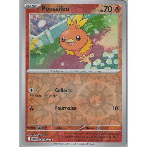 Carte Pokémon - Poussifeu - 040/182 - Reverse - Ev10 Rivalités Destinées