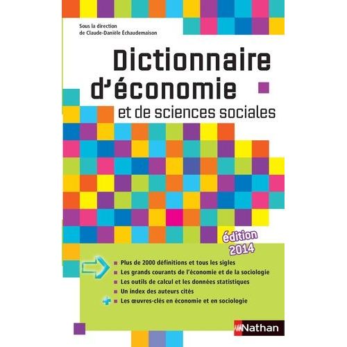 Dictionnaire D'économie Et De Sciences Sociales