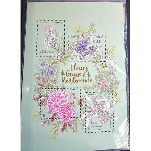 2020. Feuillet F5400: Fleurs De Grasse Et De Méditerranée.