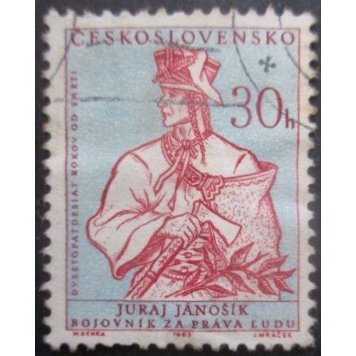 Tchecoslovaquie N°1262 J. Janos Oblitéré