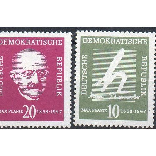 Allemagne De L'Est Timbres Le Physicien Max Planck