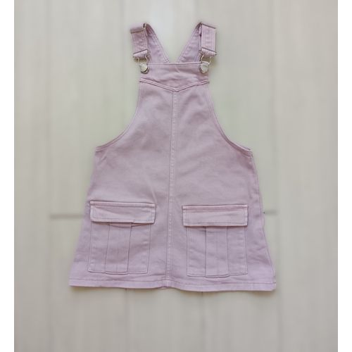 Robe Salopette Rose. Jean. Lefties. Coton. Elasthanne. Taille 5 / 6 Ans. 118 Cm