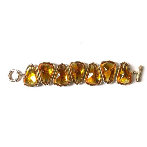 Bracelet Résine Jaune Translucide Oslo