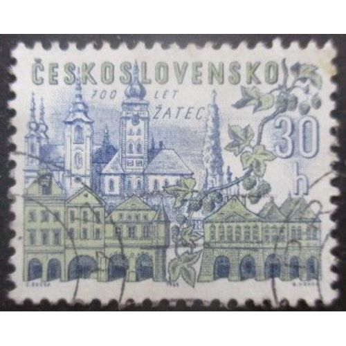 Tchecoslovaquie N°1379 Zatec Oblitéré