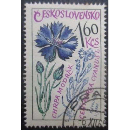 Tchecoslovaquie N°1453 Eglantine Oblitéré