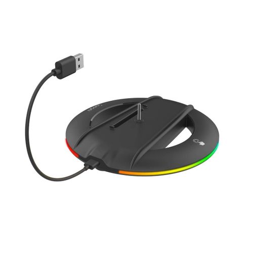 Support Vertical Lumineux Pour Ps5 Slim / Pro Avec 14 Effets Rgb Ipega Noir