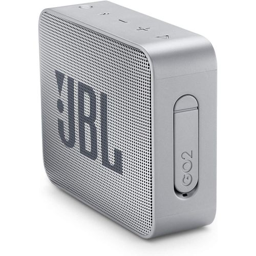 JBL GO 2 - Mini Enceinte Bluetooth portable - Étanche pour piscine & plage IPX7 - Autonomie 5hrs - Qualité audio JBL - Gris