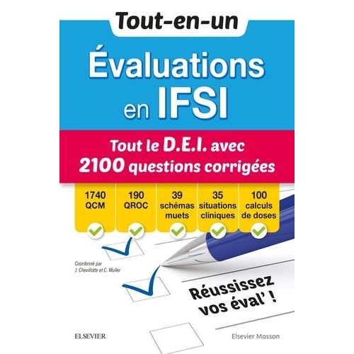 Evaluations En Ifsi - Tout Le Dei Avec 2100 Questions Corrigées