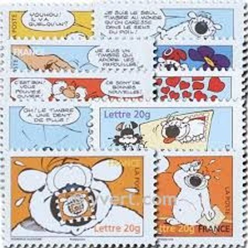 "Sourires" Avec Le Chien Cubitus Série Complète Année 2006 Autoadhésifs N° 3953 3954 3955 3956 3957 3958 3959 3960 3961 3962 Ou 86 87 88 89 90 91 92 93 94 95 Yvert Et Tellier