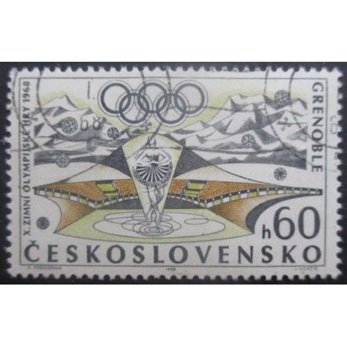 Tchecoslovaquie N°1615 Jeux Olympiques De Grenoble 1968 Oblitéré