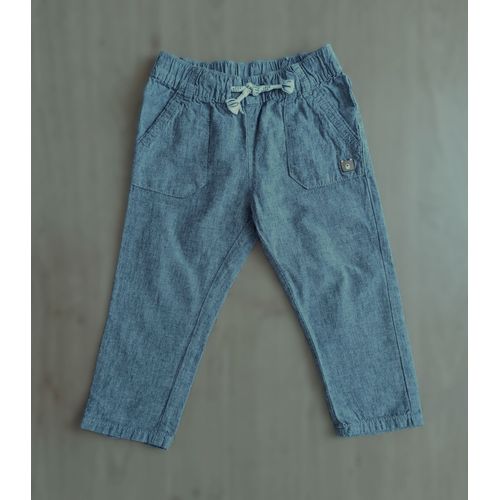 Pantalon Gris. C&A. Coton. Lin. Taille 18 - 24 Mois. 92 Cm