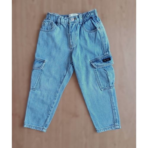 Jean Bleu Clair Multipoches. Zara. Coton. Taille 2 - 3 Ans. 98 Cm