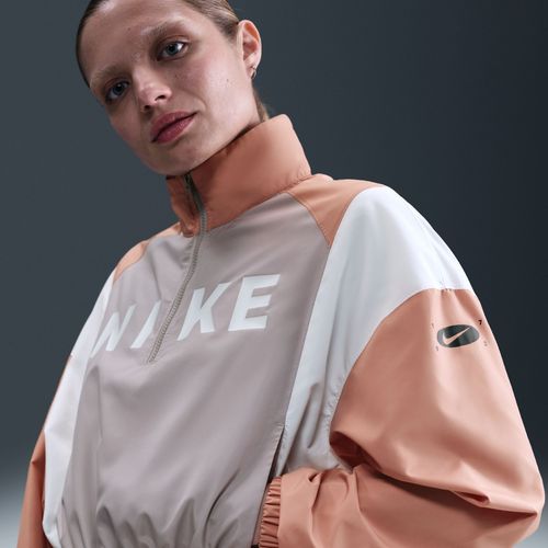 Veste Tissée Légère À 1/4 De Zip Nike Sportswear Pour Femme - Gris
