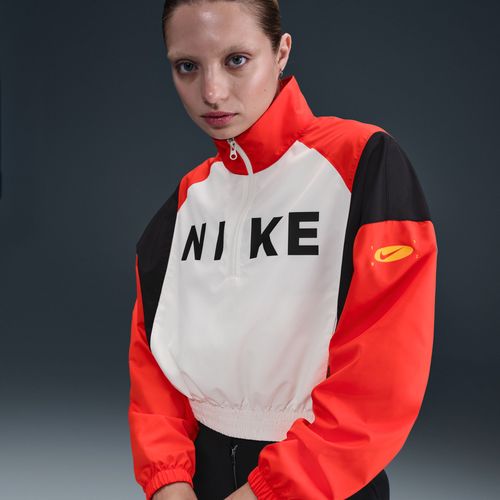 Veste Tissée Légère À 1/4 De Zip Nike Sportswear Pour Femme - Blanc