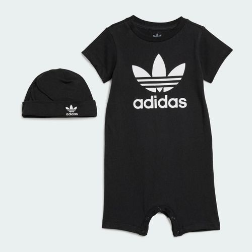 Ensemble À Offrir Grenouillère Et Bonnet Adidas - Black - 6-9m
