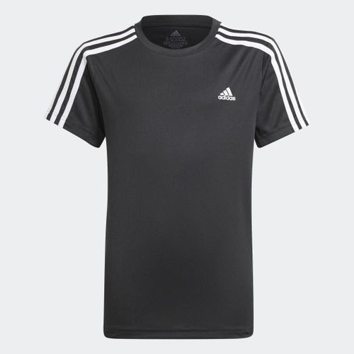 T-Shirt Designed 2move3-Stripes Adidas - Black / White - 13-14a