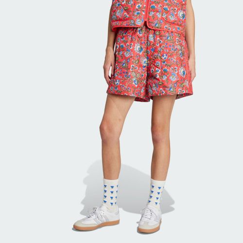 Short Matelassé Adidas Originals X Liberty London Adidas - Semi Lucid Red / Multicolor - Xs