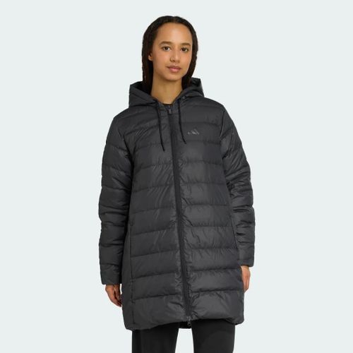 Parka À Capuche Duvet Léger Essentials Climawarm 3 Bandes Adidas - Black - M