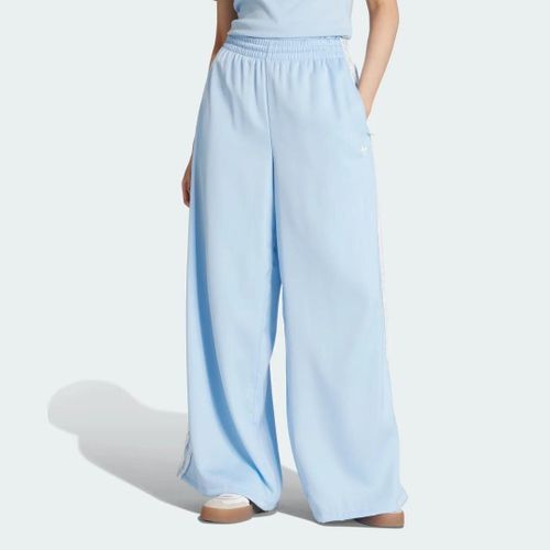 Pantalon Large En Satin À Volants 3 Bandes Adidas Originals Adidas - Clear Sky - 2xl