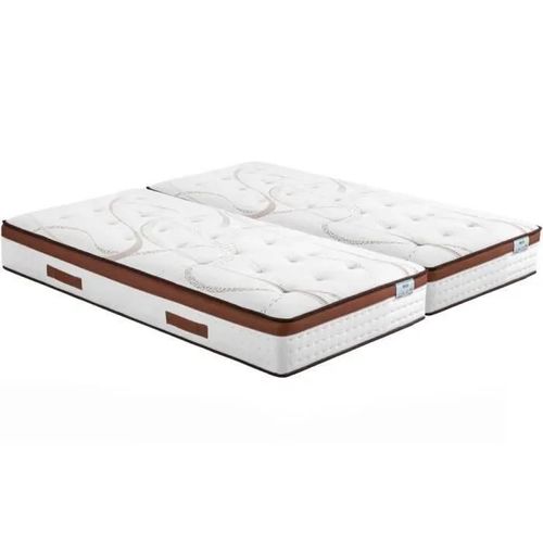 Matelas 2x90x200 Recif - Ressorts - Hauteur 30 cm - Soutien ferme et progressif