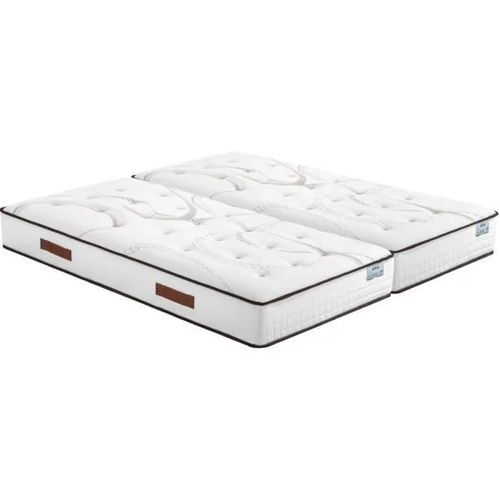Matelas 2x90x190 Repere - Ressorts ensachés - Hauteur 26 cm - Soutien ferme