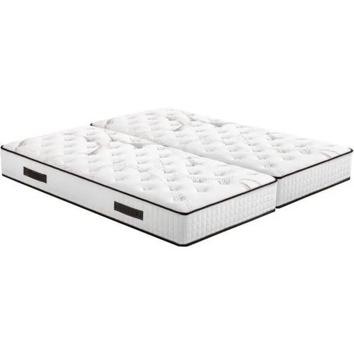 Matelas 2x90x200 Myriade - Mousse - Hauteur 21 cm - 5 zones - Soutien medium