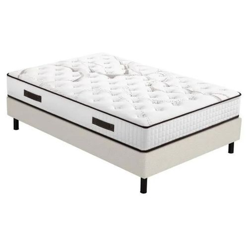Matelas Myriade + sommier Newkit - 160x200 - Mousse - Hauteur 23 cm - Soutien medium