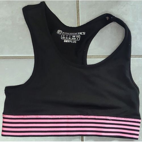Brassière De Sport Noire Energetics - T 8 Ans