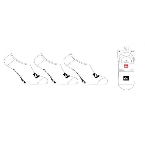 Quiksilver - Lot De 3 Paires De Chaussette - Blanche